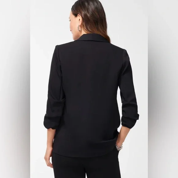 Chico's NWT Ruched Sleeve Jacket - Picture 2 of 7